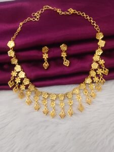 Antique Finish Gold Plated Necklace Set