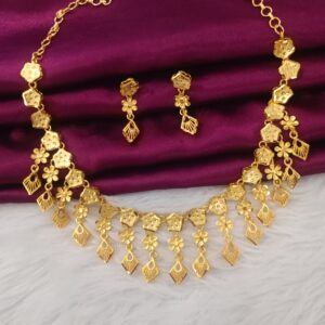 Antique Finish Gold Plated Necklace Set