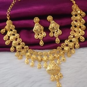 Traditional South Indian Gold Plated Necklace Set