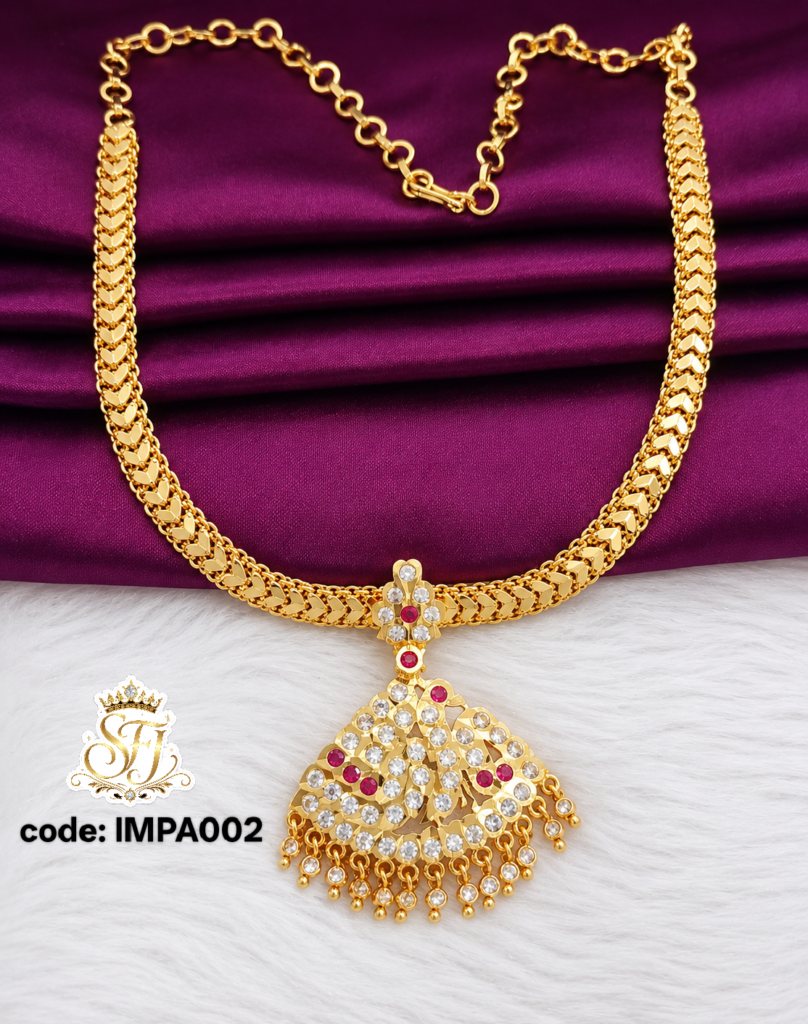 Designer Stone Bridal Impon Attigai