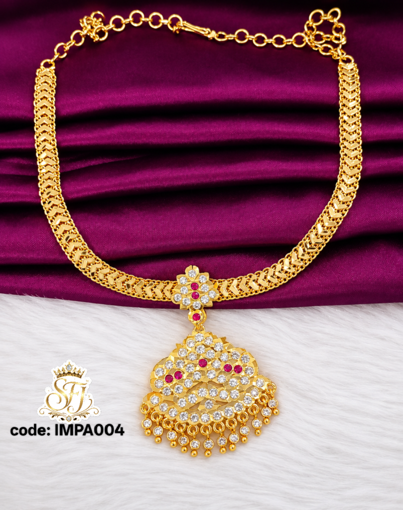 Premium Stone Impon Attigai Necklace