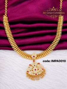 Elegant White Stone Impon Attigai