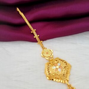 Gold plated tikka for brides