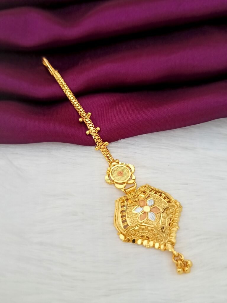 Gold plated tikka for brides