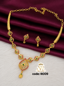 Gold plated ad necklace