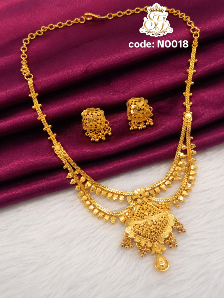 Gold plated kerala necklace