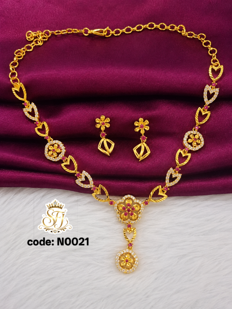 Gold look Ad neckset