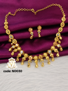 Turkish tri color necklace