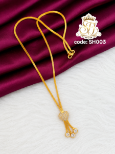 Classiz white stone short chain