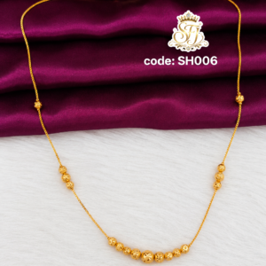Minimal gold bead chain