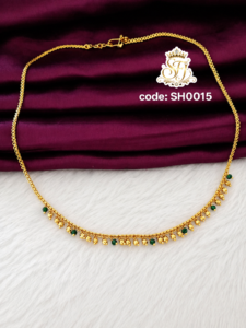 Traditional dark green drop short chain