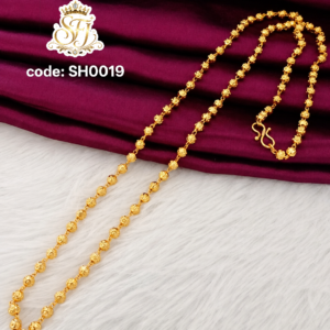 Long gold beads chain
