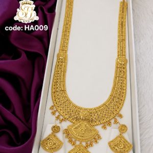 One gram gold plated long bridal haram
