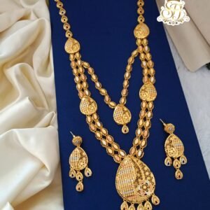 One gram gold plated long set