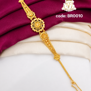 Traditional floral center piece bracelet