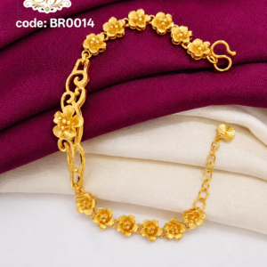 Floral designer bracelet
