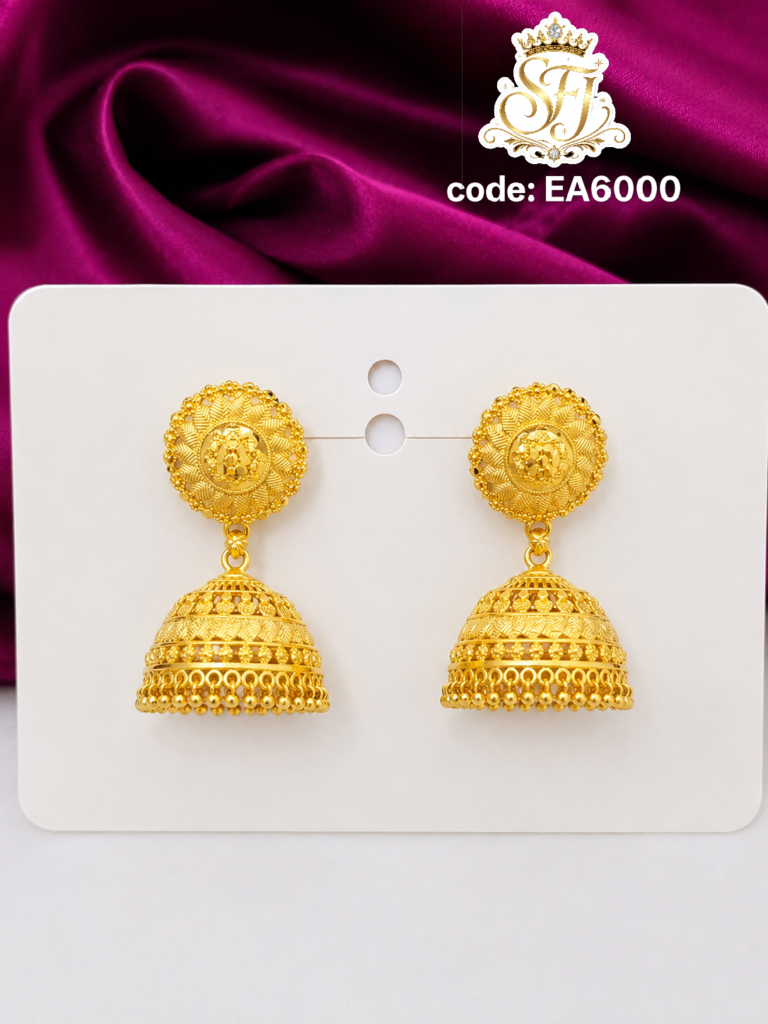 Floral stud jumkha