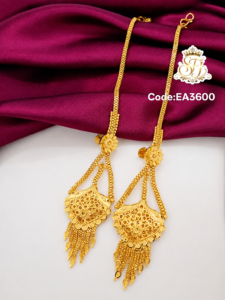 long Bridal earring attached with mattel