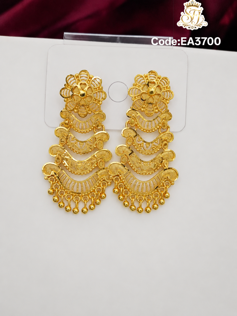 gold-plated earrings