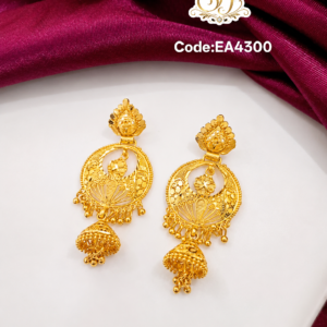 gold shine earrings