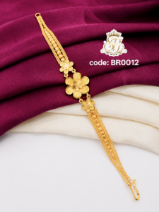 Elegant flower charm chain bracelet