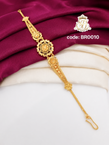 Traditional floral center piece bracelet