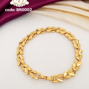 Leaf motif classic bracelet