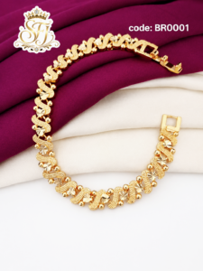 Floral wave pattern bracelet