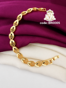 Twisted leaf designer bracelet