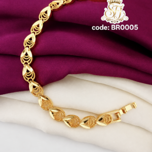 Twisted leaf designer bracelet