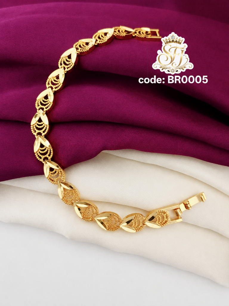 Twisted leaf designer bracelet