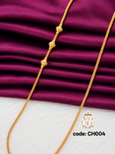Classic Gold Finish Mugappu Chain