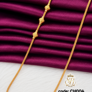 Classic Gold Finish Mugappu Chain