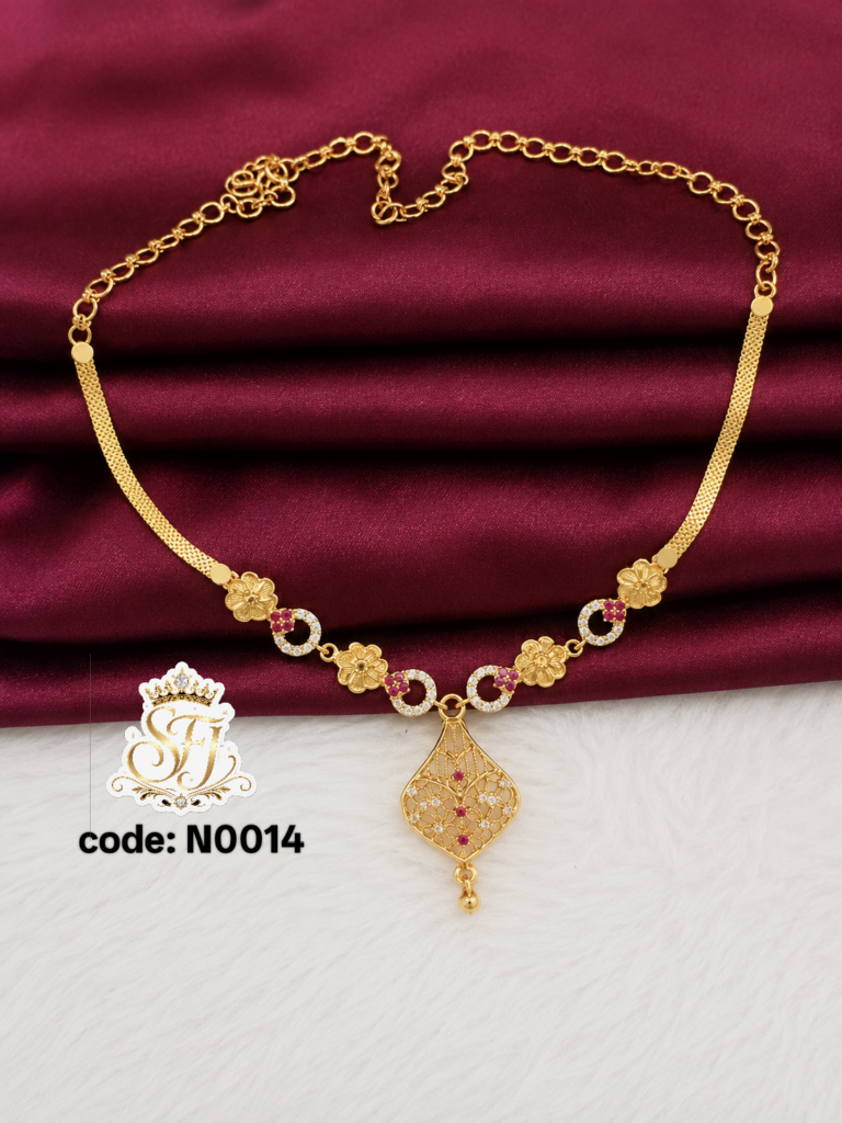 New gold look Ad neck set