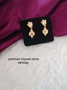gold shine impone earring