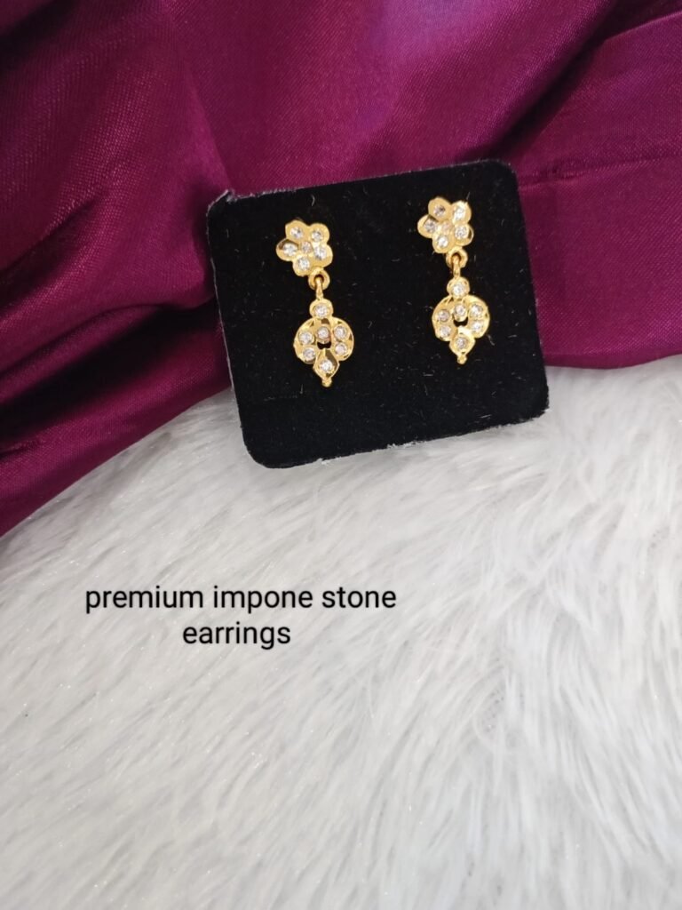 gold shine impone earring