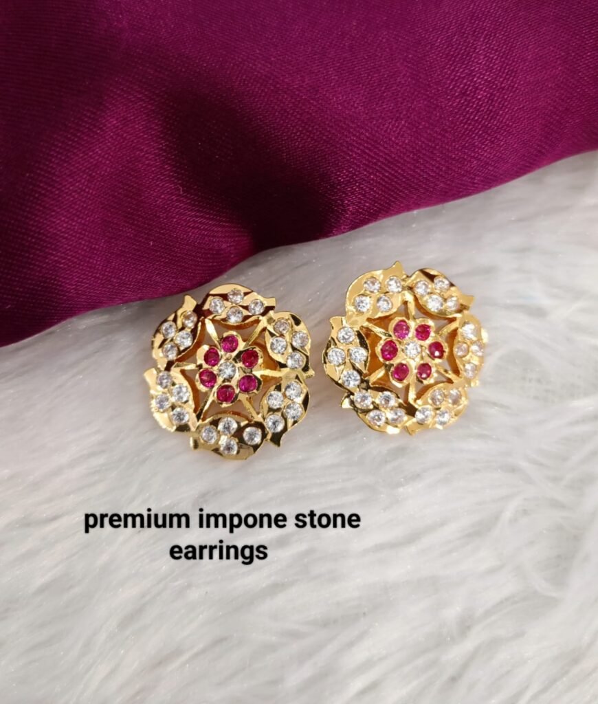 rounded inpone earrings