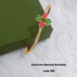 colorful floral stone bracelet