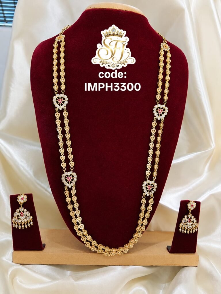 Heart Design Long Haram Set