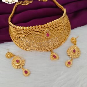 Ruby Stone Choker Set