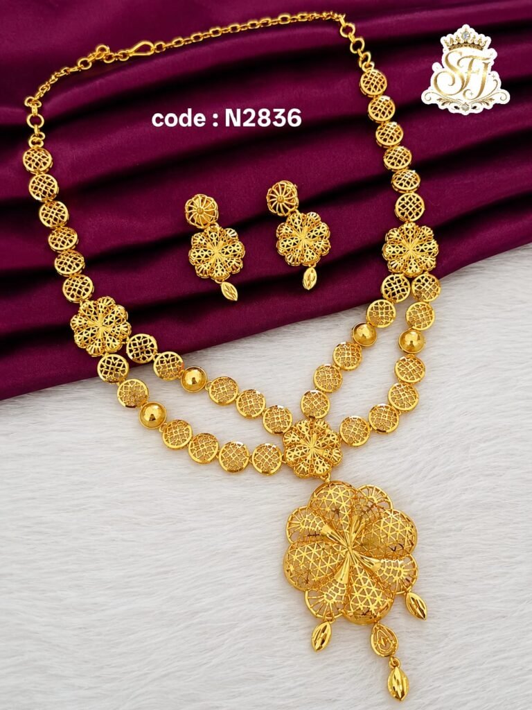 floral necklace set