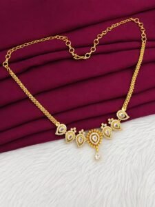 white stone necklace