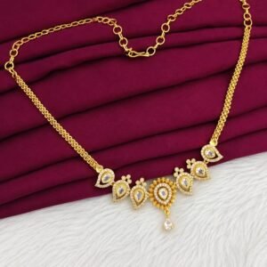 white stone necklace