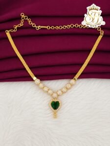 Floral Ruby green necklace