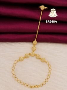 Classic stone circle bracelet ring