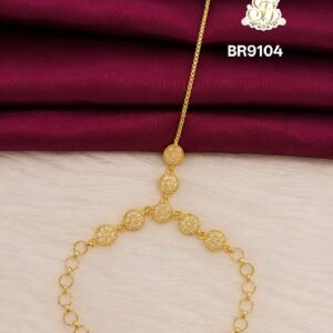 Classic stone circle bracelet ring