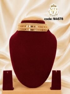 Elegant Gold Covering Choker Necklace