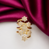 PREMIUM WHITE STONE SPRING RING