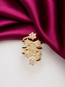 Classic Stone Gold Plated Ring