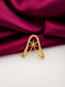 Elegant Color Stone Vanki Ring
